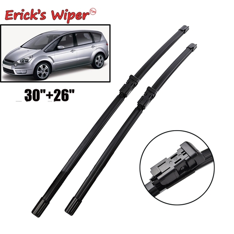 Erick's Wiper LHD Front Wiper Blades For Ford S-max 2006 - 2015 Windshield Windscreen Front Window 30