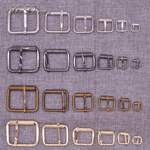 New 10pcs/lot 10mm/20mm/25mm/30mm/40mm silver bronze gold Square metal shoes bag Belt Buckles decoration DIY Accessory Sewing ► Photo 1/4
