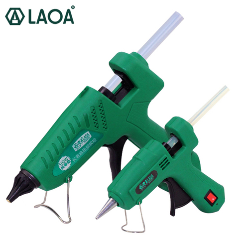 LAOA 25W/100W Hot Melt Glue Gun Longer Service Life Glue Gun Mini For Metal/Wood Working Stick Paper Hairpin PU Flower ► Photo 1/6