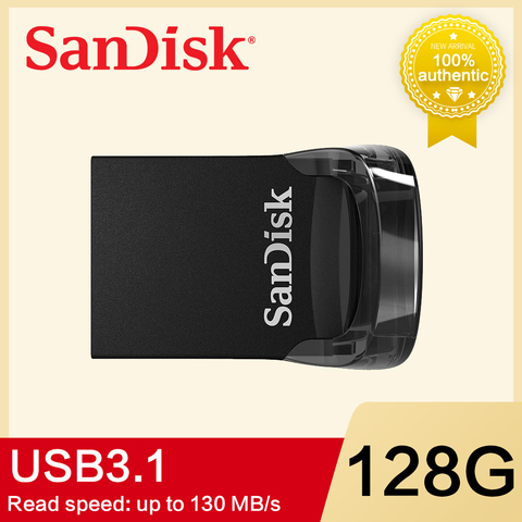 SanDisk ULTRA FIT CZ430 USB Flash Drive 32GB pendrive 16GB 64GB 128GB Original USB 3.1 Pen Drive usb stick ► Photo 1/6