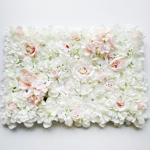 60x40cm Artificial Flower wall decoration Road Lead Hydrangea Peony Rose Flower Mat Wedding Arch Pavilion Corners decor floral ► Photo 1/6