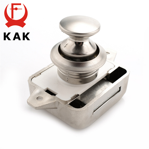 KAK Camper Car Push Lock Diameter 26mm RV Caravan Boat Motor Home Cabinet Drawer Latch Button Locks For Furniture Hardware ► Photo 1/6