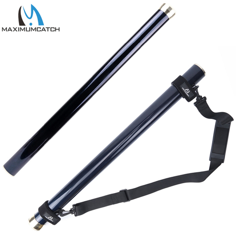 Maximumcatch 72/82cm Carbon Fiber Fly Fishing Rod Tube & Aluminum Alloy Cap with Fishing Rod Carry Strap ► Photo 1/6