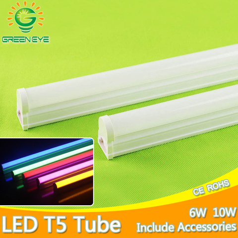 Aluminum Integrated 10W 6W LED Tube T5 Light 220V 60cm 30cm T5 Tube Lamp Warm Cold White LED Fluorescent light T5 1Ft 2Ft ► Photo 1/6