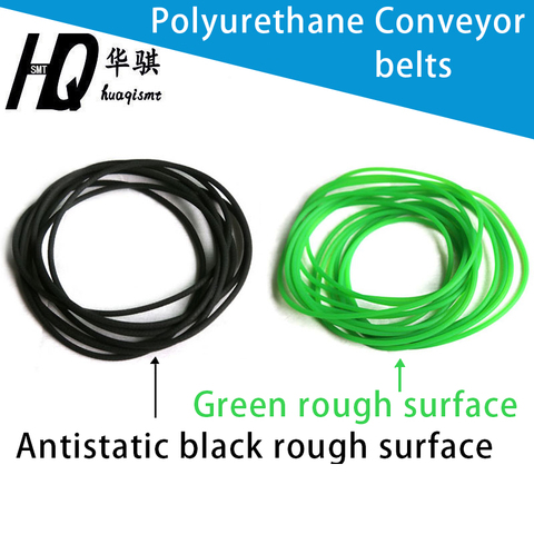 Polyurethane Conveyor belts PU round drive belt  green 1.5mm 2.0mm 3.0 4.0 5.0 6 7 8 9 10mm black antistatic transmission belt ► Photo 1/6