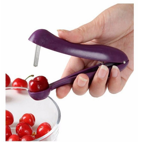 New Cherry Pitter Plastic Fruits Tools Fast Remove Cherry Core Seed Remover Enucleate Keep Complete Kitchen Gadgets Accessories ► Photo 1/6