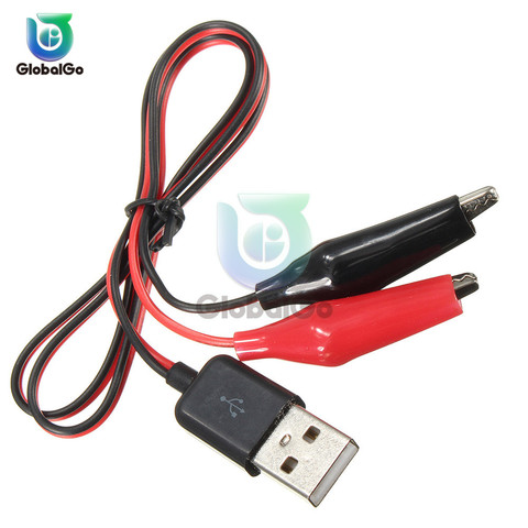 58CM Metal Alligator Clip Crocodile Electrical Clamp for Testing Probe Crocodile Test Clip to USB Adapter Multimeter Car Home ► Photo 1/6