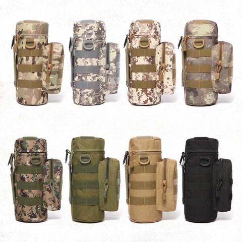 Travel Tool Kettle Set Outdoor Tactical Military Molle System Water Bags Shoulder Bottle Holder Multifunction Bottle Pouch ► Photo 1/6