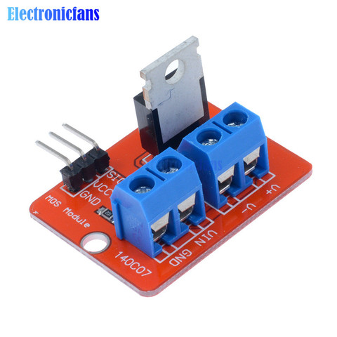 2Pcs Top Mosfet Button IRF520 Mosfet Driver Module For Arduino MCU ARM For Raspberry Pi 3.3V-5V Power MOS PWM Dimming LED Hot ► Photo 1/6