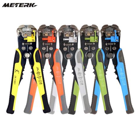 Meterk Cable Wire Stripper Automatic Crimping Tool Peeling Pliers Adjustable Terminal Cutter Wire multitool Crimper JX-1301 ► Photo 1/6