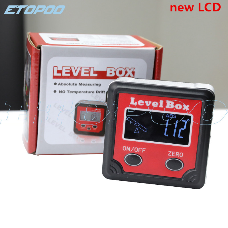 LCD Digital Inclinometer Level Box Protractor Angle Finder Bevel Gauge Magnetic