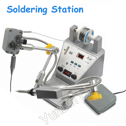 Automatic Tin Spot Welder Pedal Tin Soldering Machine Tin Soldering Robot High Precision Digital Iron Soldering Gun HS376D ► Photo 1/4