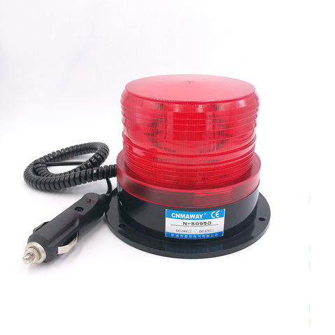 N-5095D/JD Indicator light Rolling with cigar lighter  Signal Warning light LED Flash Beacon Strobe Emergency Lamp 12V 24V 220V ► Photo 1/1