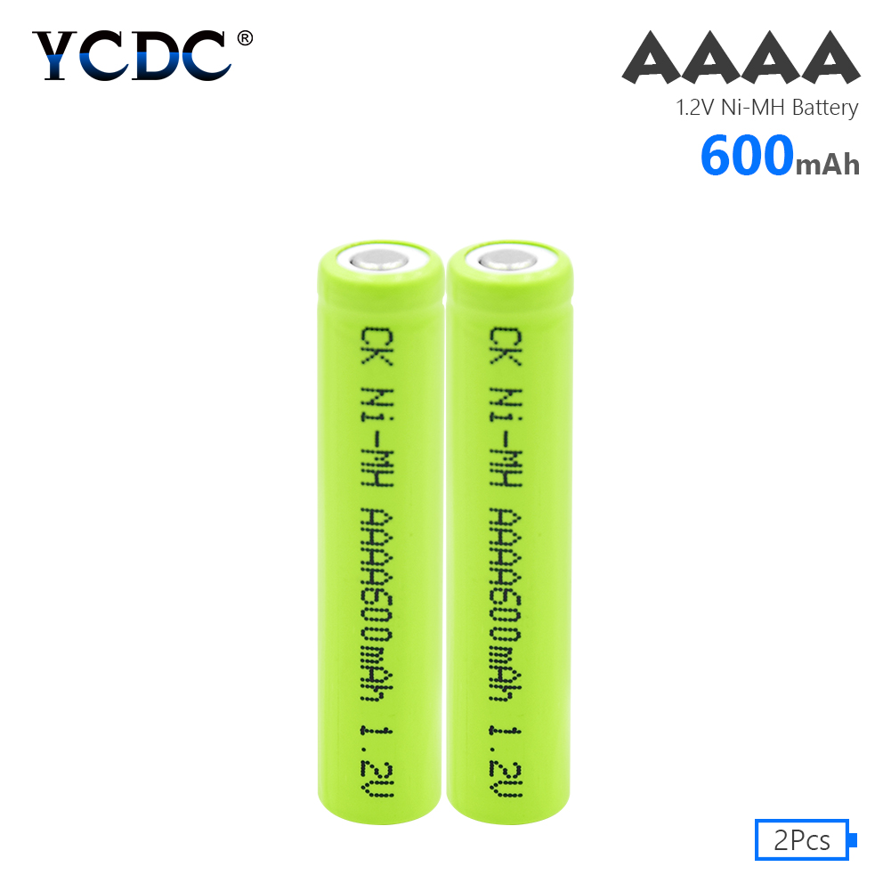 Rechargeable Batteries 1 2 V Rechargeable AAAA 600Mah Am6 Lr61 Ni-Mh Nimh Batteries 1 2V 4 Pcs