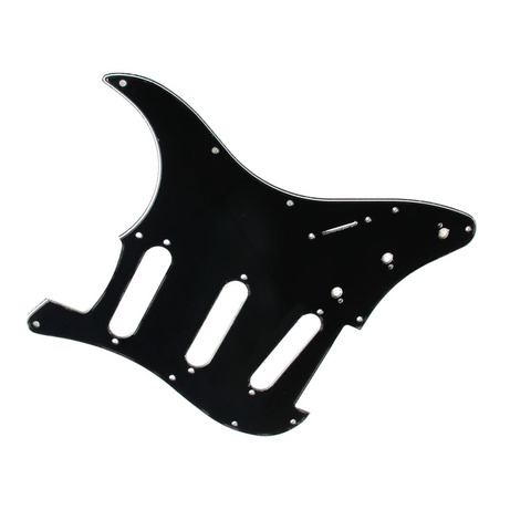 3Ply Electric Guitar Pickguard Scratch Plate For Fender Strat Stratocaster Black ► Photo 1/6