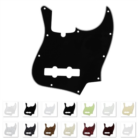 FLEOR 1PCS USA 10 Holes Jazz JB Bass Guitar Pickguard Scratch Plate Bass Pickguard 4 String Bass Guitar Accessories ► Photo 1/1