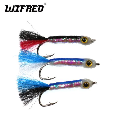 Wifreo 3PCS Size 8# Fly Fishing Lure Fish Bait Sinking Wet Flies for Carp Bass Salmon Fishing Minow ► Photo 1/4