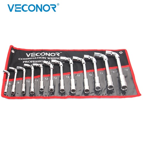 12PCS L-Type Universal Socket Wrench Set Pipe Sleeve Wrench Spanner A Set of Keys Multitools With Pouch Pack ► Photo 1/5