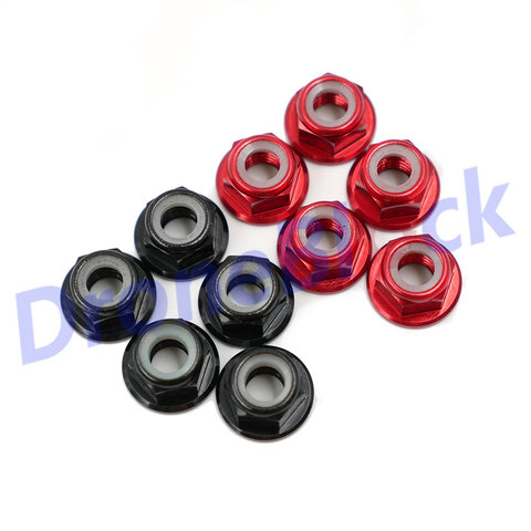 10 Pcs M5 Aluminum Flange Nylon Nut Low Profile CW CCW Anti-Loose Insert lock For 2204 2205 2206 Brushless Motor RC QAV250 210 ► Photo 1/5