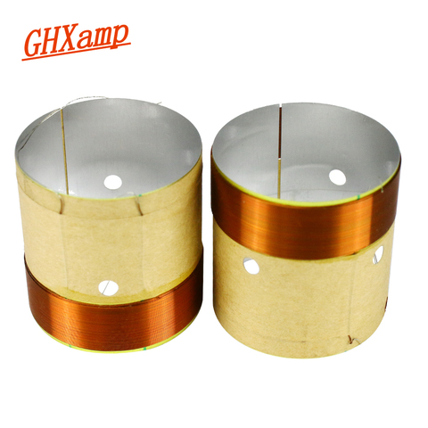 Ghxamp 37.5mm Bass Voice Coil 8ohm Woofer Voice Coil Pure Copper Wire Two-layer White Aluminum Speaker Repair Parts 2PCS ► Photo 1/6