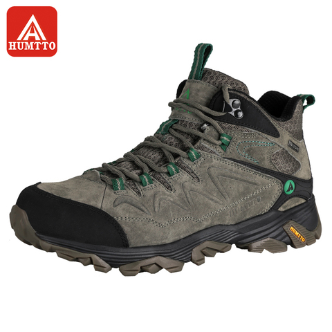 HUMTTO Hiking Shoes Men Winter Outdoor Sports Climbing Shoes Non - slip Warm Lace-up Trekking high-top Sneakers Big Size ► Photo 1/6