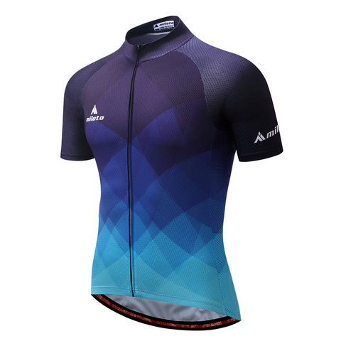 MILOTO 2022 Cycling Jersey Men Bicycle Tops Summer Racing Cycling Clothing Short Sleeve mtb Bike Jersey Shirt Maillot Ciclismo ► Photo 1/5