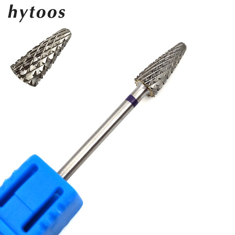 HYTOOS New Tungsten Carbide Burrs Nail Drill Bit 3/32