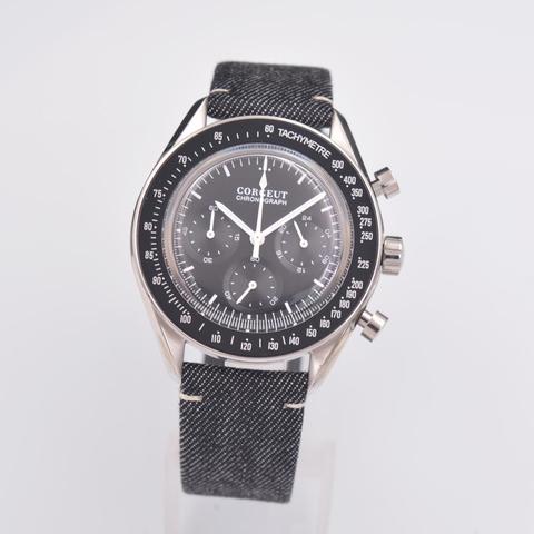 Corgeut Watch Men Fashion Sport Multifunction Quartz Clock Mens Watches Top Brand Luxury 24 hours full chronograph Wrist watch ► Photo 1/6