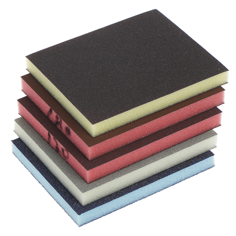 2pcs 120-1000grit Polishing Sanding Sponge Block Pad Sandpaper Assorted Abrasive Tool Random Color 120*100*12mm ► Photo 1/6