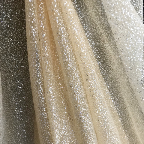 Soft Mesh 1m/lot 2colours Bronzed Mesh  Lace fabric  wedding dress veil DIY fabric transparent dress fabric H017 ► Photo 1/6