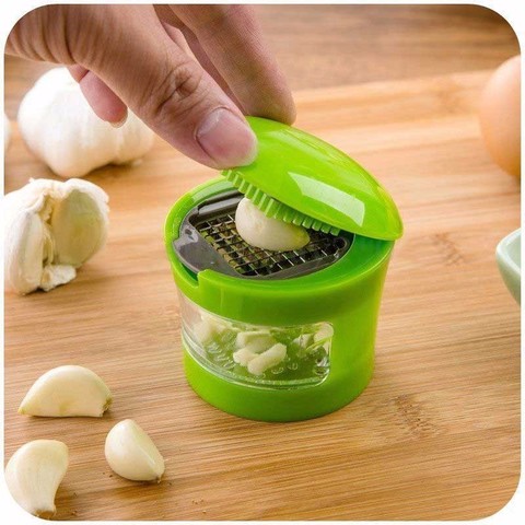 2022 Fashion 1pc Multi Kitchen Garlic Press Crusher Slicer Storage Kitchen Vegetable Tool Hot Sale ► Photo 1/6