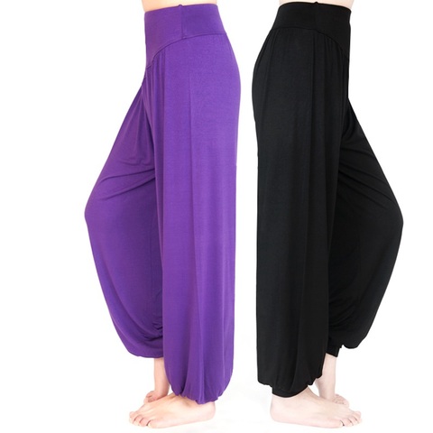 Women Yoga Pants Women Plus Size Sports Pants Yoga Leggings Colorful Bloomers Dance Yoga TaiChi Pants Modal WomenTrousers ► Photo 1/5