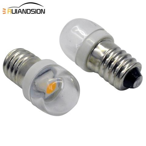2pc E10 Light DC 3V 6V 12V 5050 LED Screw Indicator Bulb Mini Warning Automobile instrument lamp Width Signal Lamp 4300K White ► Photo 1/6