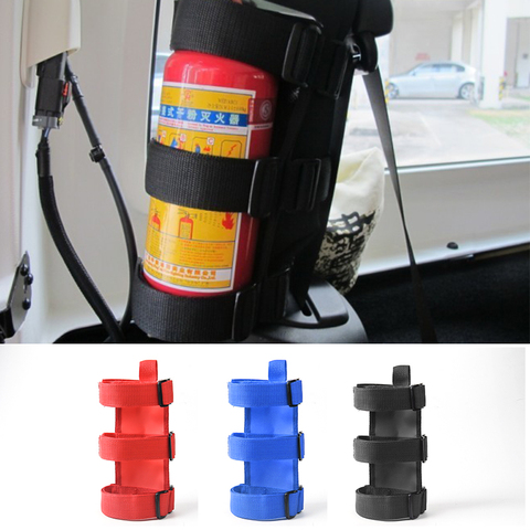 SHINEKA Oxford Car Roll Bar Fire Extinguisher Holder Large & Small Size for Jeep Wrangler TJ JK JL 1997-2022 Car Accessories ► Photo 1/6