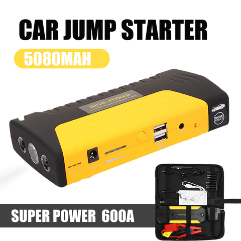 50800mAh 12 V 600 A Multi-function Jump Starter USB Portable Power