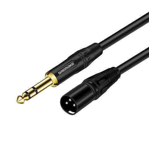 6.35 mm 1/4 Inch TRS Male to XLR Male Audio Stereo Mic Cable - 6.5 mm 1/4 Inch Male to XLR Male Balanced Speaker Mic Cable ► Photo 1/6