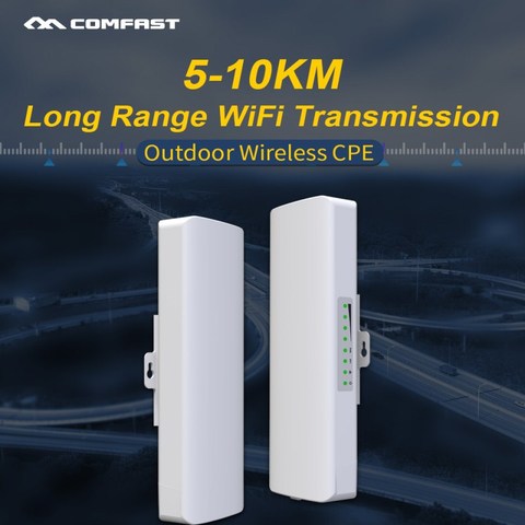 2PCS 5-10km long range wifi transmission outdoor wireless CPE bridge wifi access point repeater 14dBi wifi antenna Nanostation ► Photo 1/6