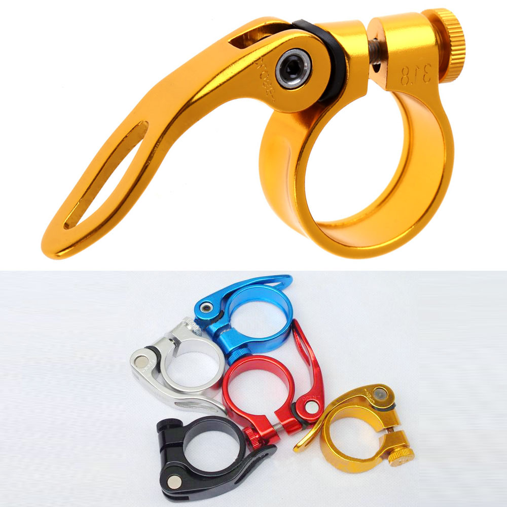 MTB Road Bike Bicycle Seatpost Clamp Quick Release Seat Post Clamps 31.8mm