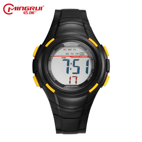 MINGRUI Children Fashion Sport Digital Watch Kids Waterproof Silicone Watches LED Watch Hour Clock Gift montre enfant ► Photo 1/4