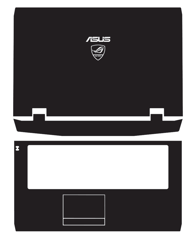 Laptop Carbon fiber Vinyl Skin Sticker Cover For ASUS G75 G75VW G75VX 17.3-inch 