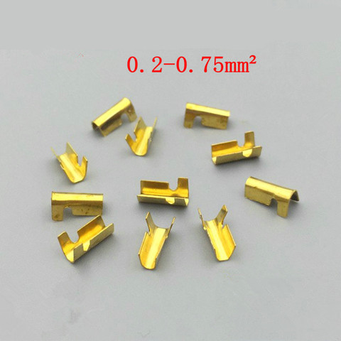 100pcs/lot 452-1 U-shaped terminal tab cold inserts connectors / terminal connector cable / wire cable lug,0.2-0.75mm2 ► Photo 1/1
