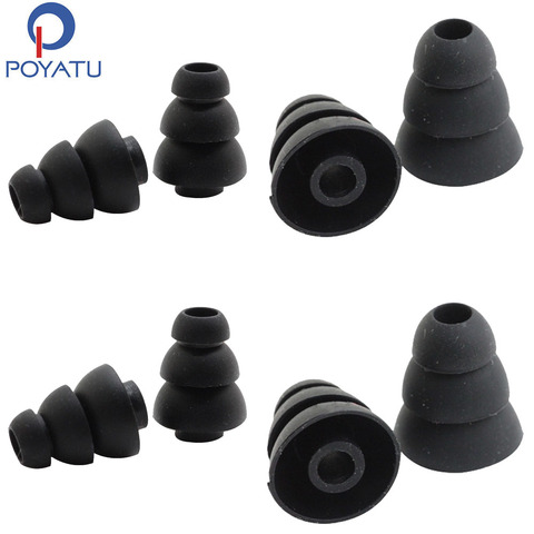 POYATU Three Triple Flange Ear tips Ear Tips Foam For UrBeats 2.0 Ear Tips Silicone For Tour2 Tour 2.5 In-Ear Headphone Eartips ► Photo 1/4