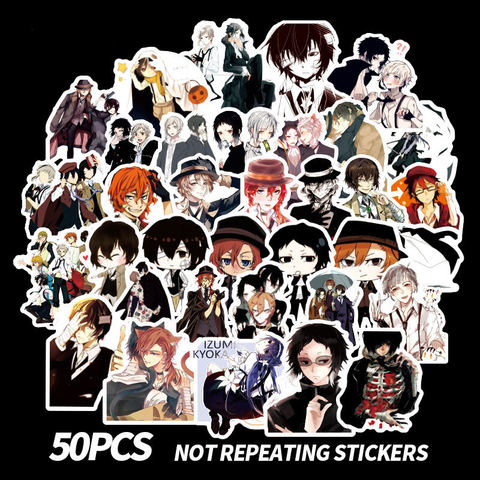 50Pcs Anime Bungo Stray Dogs Stickers Scrapbooking PVC Waterproof Scrapbook  Stickers For Laptop Skateboard Luggage Suitcase Cars - Price history &  Review, AliExpress Seller - XingXing. Store