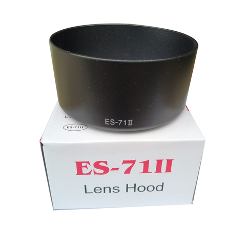 1pcs es-71II lens hood with pack box 58mm for canon 550d 650d 70d 60d 1100d 5d 5d ii 5d iii 6d 7d 7d ii ef 50mm f/1.4 usm lens ► Photo 1/4