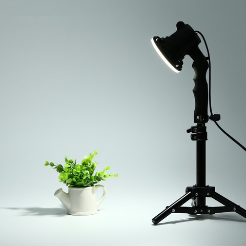 CY 1 pcs shoot photo lamp LED lamp photography studio light bulb portrait soft box fill light lights bulb and 37CM light stand ► Photo 1/5