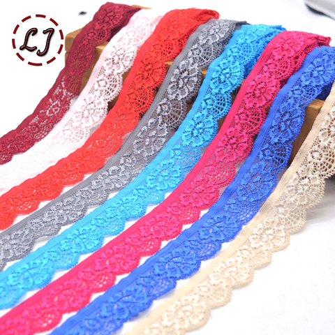New hot sale 5yd/lot High Quality Elastic Lace Trim ribbon For Sewing crafts underwear decoration lace handmade accessories DIY ► Photo 1/5
