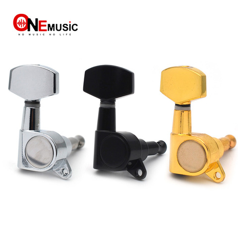 Big Square Sealed Guitar Tuning Pegs keys Tuners Machine Heads for Electric Guitar Black/Gold/Chrome ► Photo 1/6