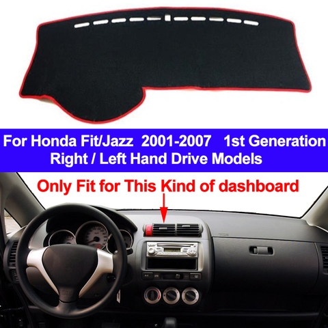 Car Auto Dashboard Cover Dashmat Pad Carpet Dash Mat Cushion For Honda Fit Jazz  2001 2002 2003 2004 2005 2006 2007 Car Styling ► Photo 1/6
