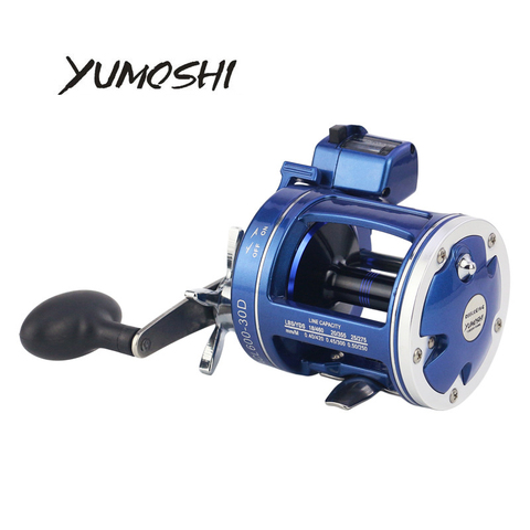 YUMOSHI Fishing Reel ACL600-30D/AC60-30D/ACL600-50D Blue Drum 5.2:1 Gear Rtio12 BB Counter Fish Rod Fishing Accessories Pesca ► Photo 1/1