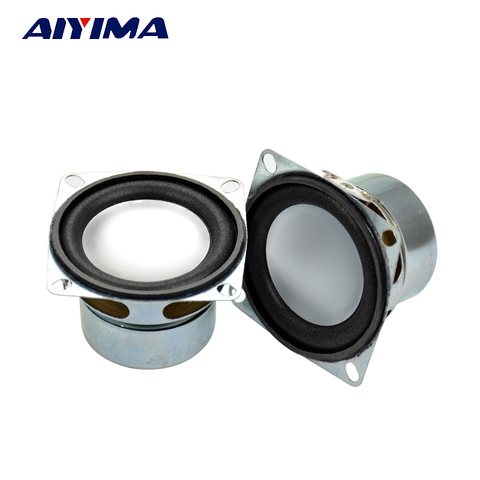 AIYIMA 2Pcs Audio Speakers 2Inch 4Ohm 5W Square Tweeters Speaker 52MM Silver Pot Bottom Outer Bubble Edge Speakers ► Photo 1/1